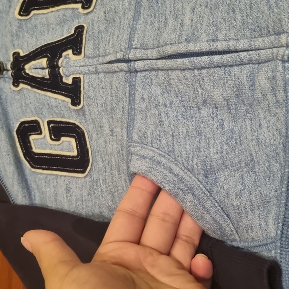 babyGAP Ful Zip Hoodie Blue Size 3 Yrs - Picture 4 of 11